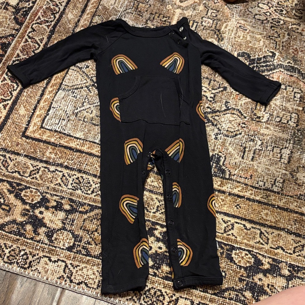 Kyte baby rainbow snap romper longall (3-6) - Picture 1 of 1